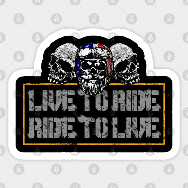 Live To Ride Sticker by SmithyJ88